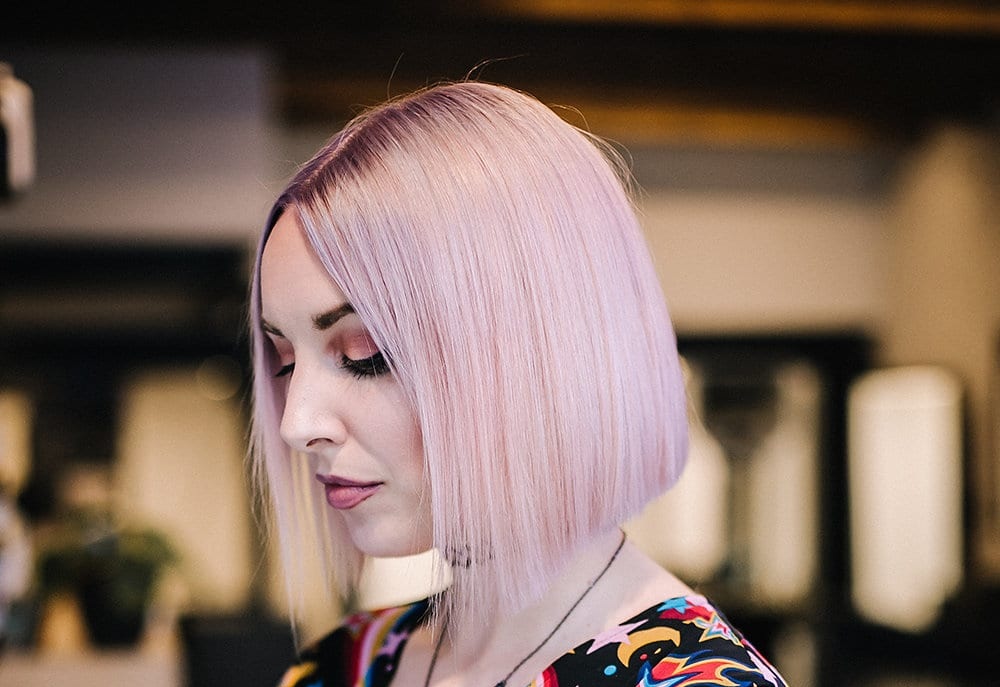 Olaplex blow dry bob