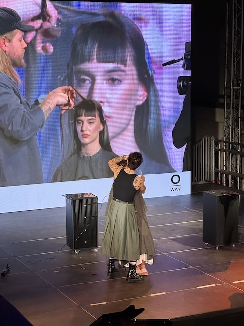 Stage hair demo from Blue Tit