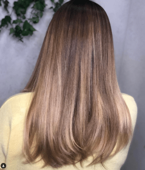 Mocha mousse colour balayage